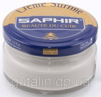 Зволожувальний крем для взуття Saphir Creme Surfine мармуровий (60) 50 мл