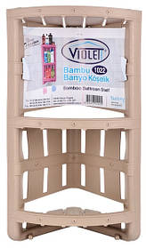 Полиця двоярусна VIOLET HOUSE 1022 Бамбу CAPPUCHINO для ванної