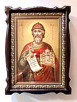 Ікона Св. Князя Володимира (писана ікона на холсті,кіот-ольха), розмір 39х29