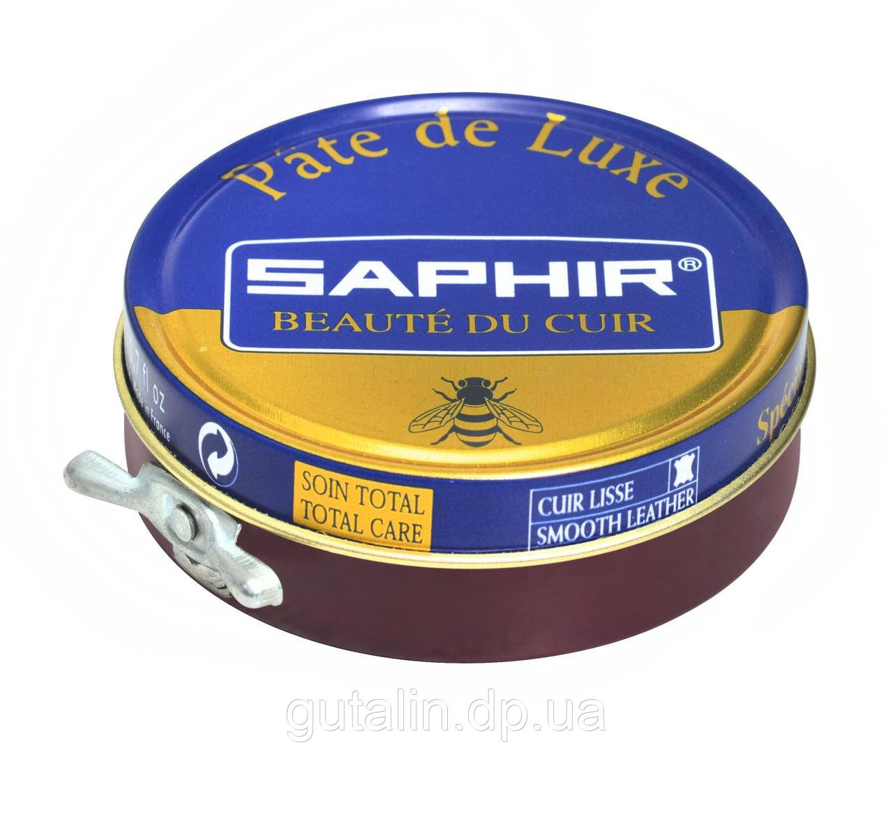 Паста для взуття Saphir Pate De Luxe колір бордовий (08) 50 мл