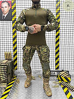 Штурмовий костюм УБАКС та штани Rezonans мультикам з наколінниками та налокітниками. Літня форма ЗСУ (арт. 17083)