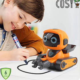 Інтерактивний Робот для дітей різного віку на радіокеруванні (Со Світлом і Звуком) Жовтогарячий.