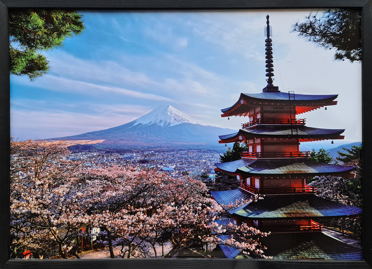 Фотокартина у дерев'яній рамі Fuji 1 50х70 см POS-5070-267