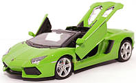 Машинка ігрова автопром «Lamborghini avendador roadster», 18, світло, звук, жовтогарячий (68274A)