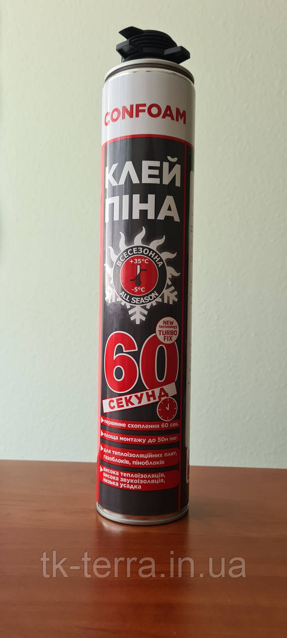 Клей-піна CONFOAM 60 секунд 800 мл.