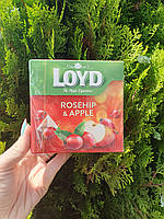 Чай фруктовий Шипшина-яблуко LOYD Rosehip & Apple, 40 г (20шт * 2г)