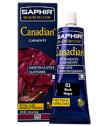 Крем-фарба з захисними властивостями Saphir Canadian 75 мл колір чорний (01)