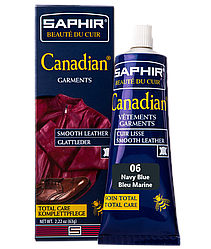 Крем-фарба з захисними властивостями Saphir Canadian 75 мл колір темно-синій (06)