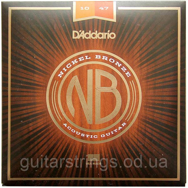 Струны D'Addario NB1047 Nickel Bronze Extra Light 10-47, фото 1