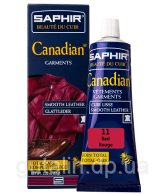 Крем-фарба з захисними властивостями Saphir Canadian 75 мл колір червоний (11)