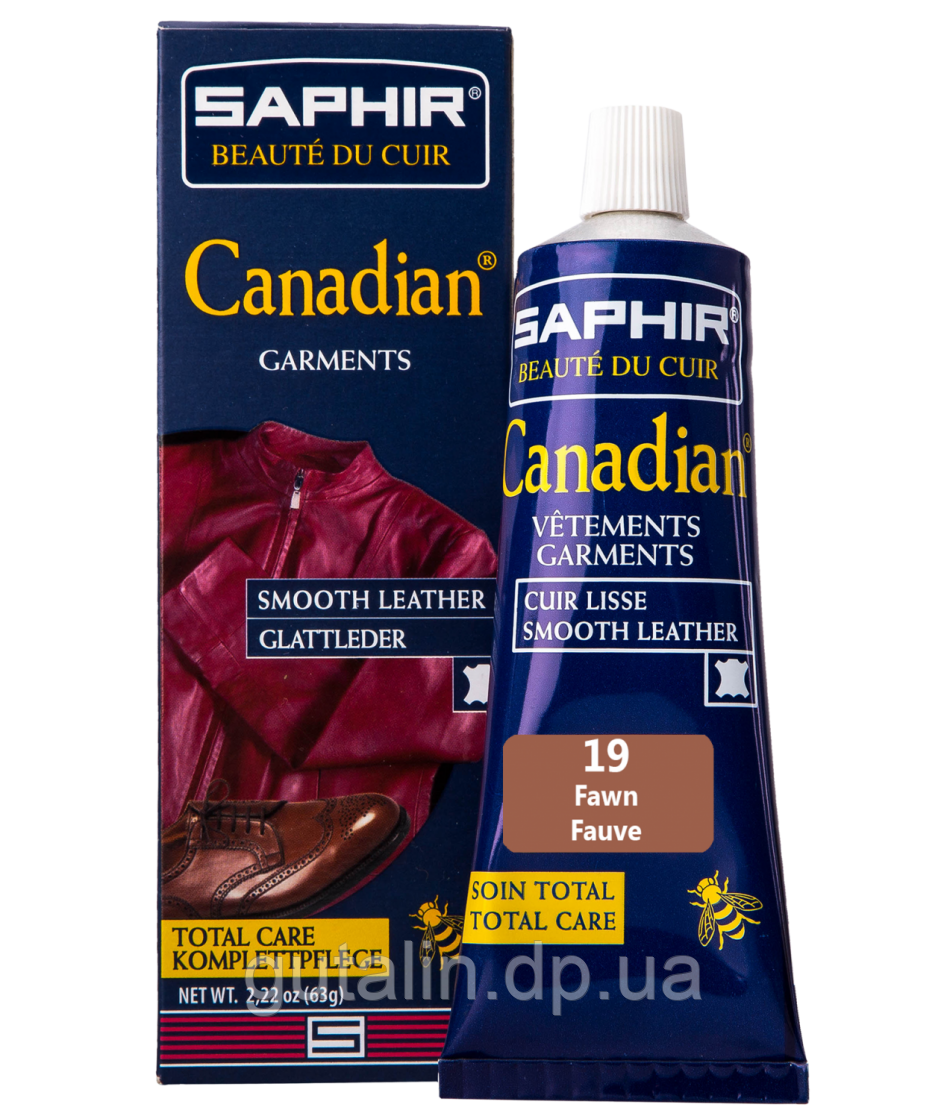 Крем-фарба з захисними властивостями Saphir Canadian 75 мл колір рудо-коричневий (19)