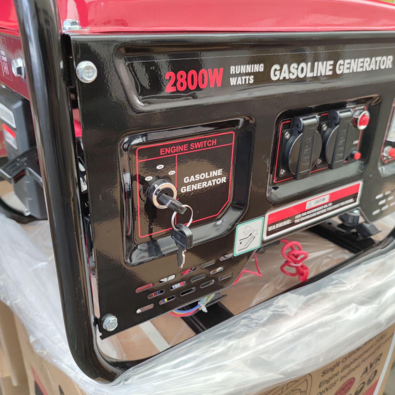 Бензогенератор портативний Gasoline Generator 3.3кВт 4-х тактний електростартер 1 фаза