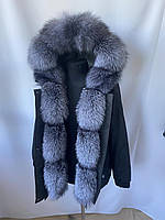Женская зимняя куртка парка с натуральным мехом блюфрост с 44 по 58 р