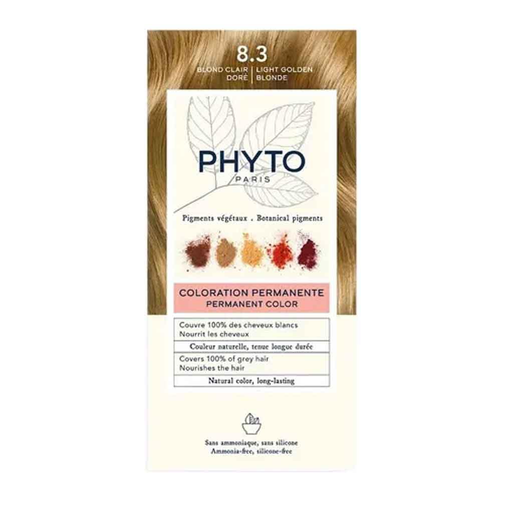 Фіто Фітоколор Безаміачна крем-фарба для волосся Phyto PhytoColor Coloration Permanente 8.3 Світло-русявий золотистий 112 мл