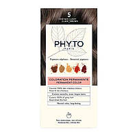 Фито Фитоколор безаммиачная крем-краска для волос Phyto PhytoColor Permanente 5 Светлый шатен 112 мл