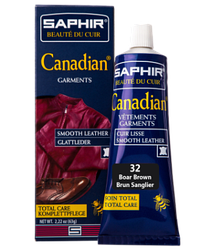 Крем-фарба з захисними властивостями Saphir Canadian 75 мл колір чорно-коричневий (32)