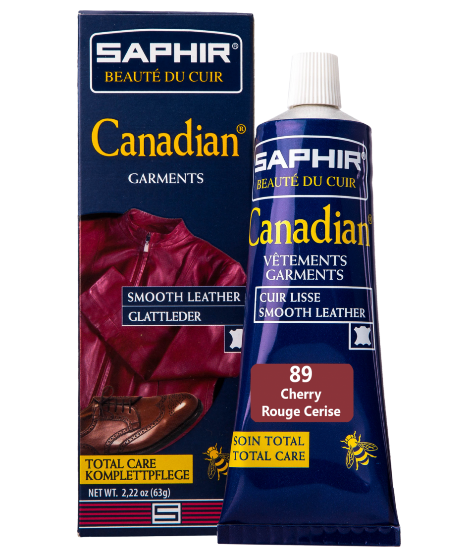 Крем-фарба з захисними властивостями Saphir Canadian 75 мл колір вишневий (89), фото 1