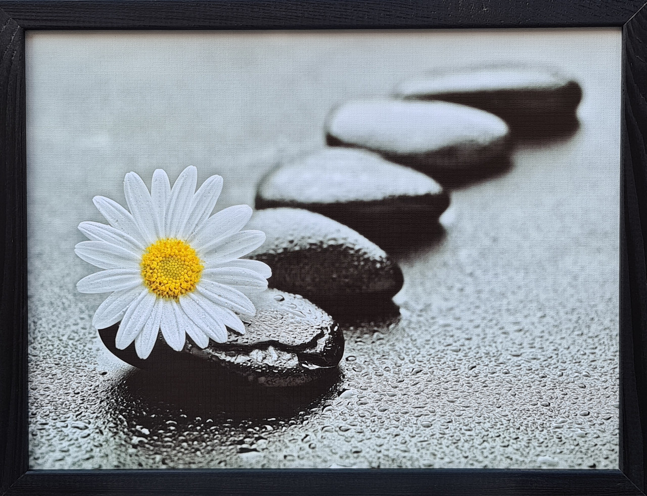 Фотокартина в дерев'яній рамі Flower and stone 9 30х40 см POS-3040-174