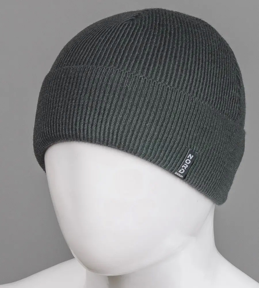 Шапка чоловіча з відворотом (S2007), Графіт, фото 1