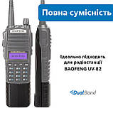 Комплект Рація Baofeng UV-82 8W 4 шт + Гарнітура + Акумуляторна батарея Baofeng BL-8 3800 мАч 4 шт + Ремінець на шию, фото 8