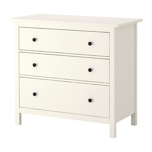 Комод із 3 ящиками IKEA HEMNES білий 108x95 см 102.426.35