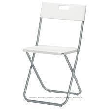 Стілець складний IKEA GUNDE білий 602.177.99