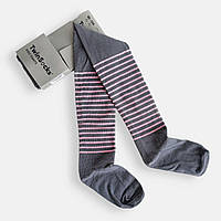 Колготки с узором для девочки TwinSocks Сірий в Полоску, 86-92 / 1,5-2 года