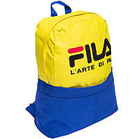 Рюкзак Fils для хлопців і дівчат 47x30x16см 16л жовто-синій/Міський рюкзак/Шкільний рюкзак