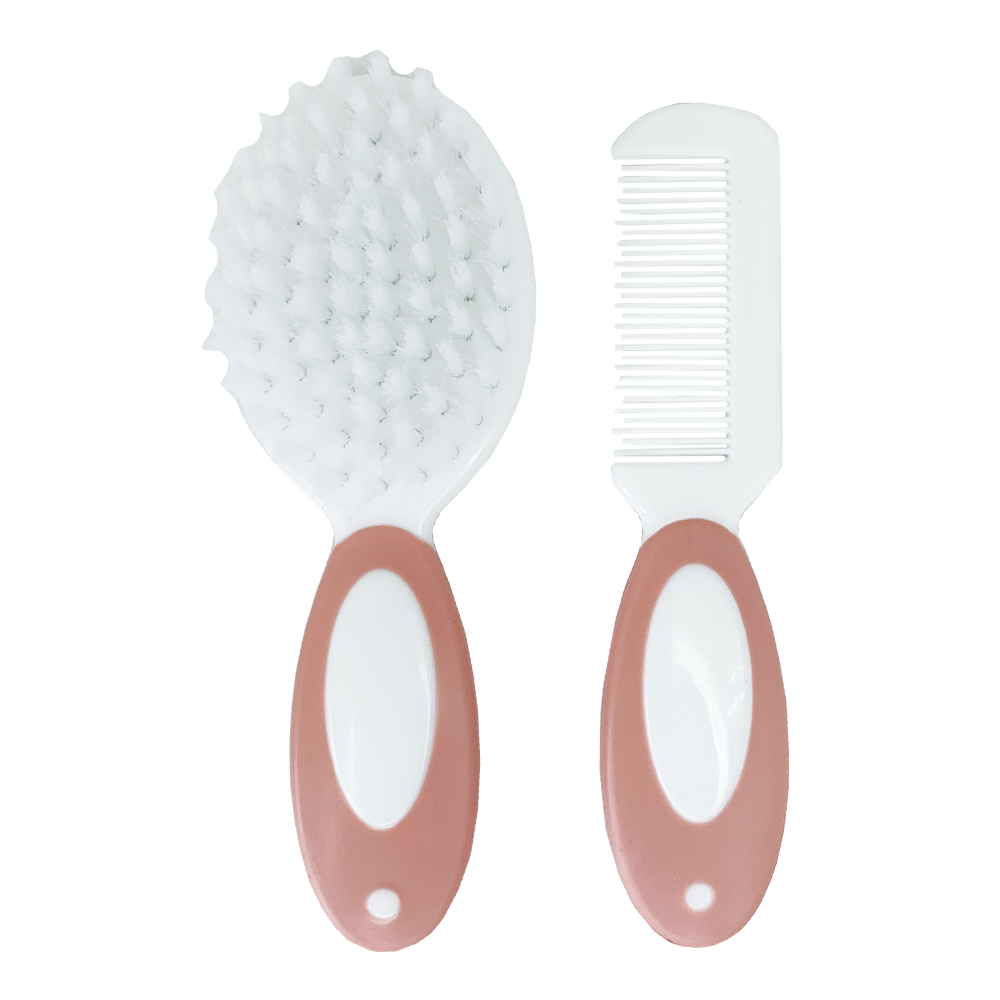 Набір щітка + гребінець(рожевий)