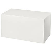 Скамья с отделением для игрушек IKEA СМОСТАД, белый, белый, 90x52x48 см, 193.891.52