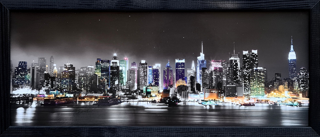 Фотокартина в дерев'яній рамі New York 1, 20х50 см, POS-2050-131