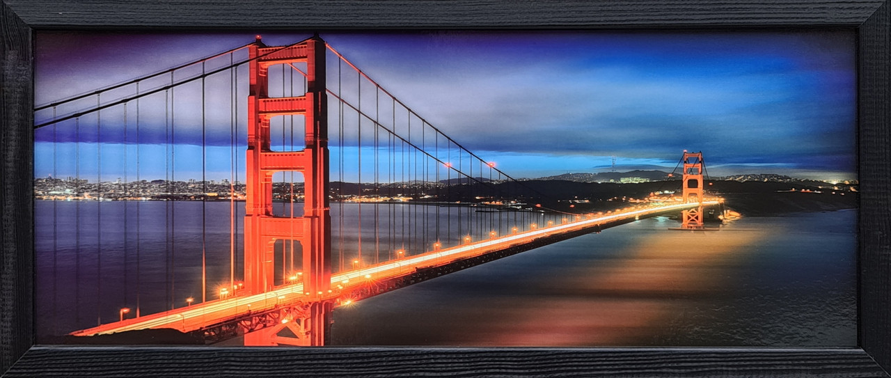 Фотокартина у дерев'яній рамі Bridge 8 20х50 см POS-2050-130