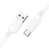 Кабель передачи данных Borofone BX81 Goodway USB to Type-C 1 m 3A Белый PK, код: 7847883