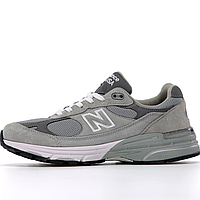 Кроссовки мужские New Balance 993 grey / Нью Беланс 993 серые замш