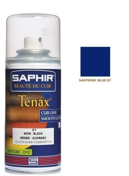 Аерозольний барвник для гладкої шкіри Saphir Tenax Spray 150 мл колір сапфір (07), фото 1