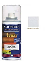 Аерозольний барвник для гладкої шкіри Saphir Tenax Spray 150 мл колір сріблястий (24)