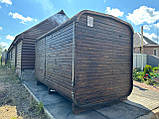 Дерев'яна мобільна Баня-Бочка квадро 4м "LNK", фото 7