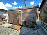 Дерев'яна мобільна Баня-Бочка квадро 4м "LNK", фото 10