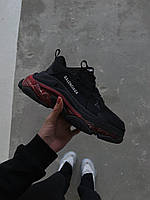 Женские кроссовки Balenciaga Triple S Clear sole red/black