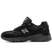 Кроссовки мужские New Balance 993 black / Нью Беланс 993 черные замш