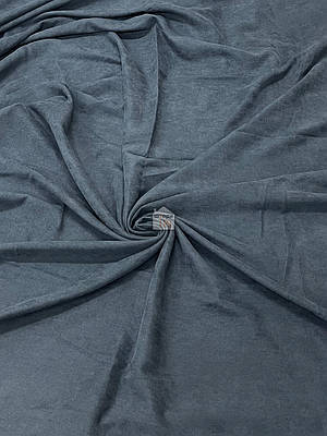 Двосторонній льон для штор California V 15 однотонна шторна тканина, колір темний сірий