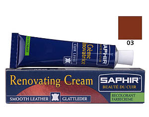 Рідка шкіра Saphir Creme Renovatrice 25 мл колір ясно-коричневий (03)