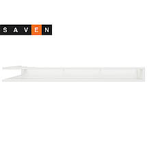 Вентиляційна решітка для каміна кутова права SAVEN Loft Angle 95х950х450 біла, фото 3