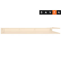 Вентиляційна решітка для каміна кутова ліва SAVEN Loft Angle 95х450х950 кремова, фото 5