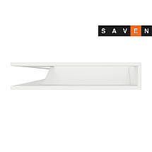 Вентиляційна решітка для каміна кутова ліва SAVEN Loft Angle 95х450х950 біла, фото 4