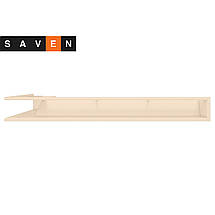 Вентиляційна решітка для каміна кутова права SAVEN Loft Angle 95х800х450 кремова, фото 5