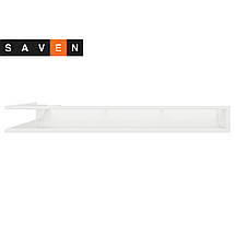 Вентиляційна решітка для каміна кутова права SAVEN Loft Angle 95х800х450 біла, фото 5