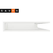 Вентиляційна решітка для каміна кутова права SAVEN Loft Angle 95х800х450 біла, фото 3