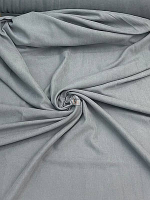 Двосторонній льон для штор California V 17 однотонна шторна тканина, колір світло-сірий