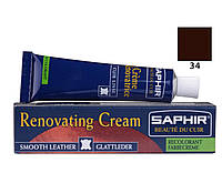Жидкая кожа Saphir Creme Renovatrice 25 мл цвет табак (34)